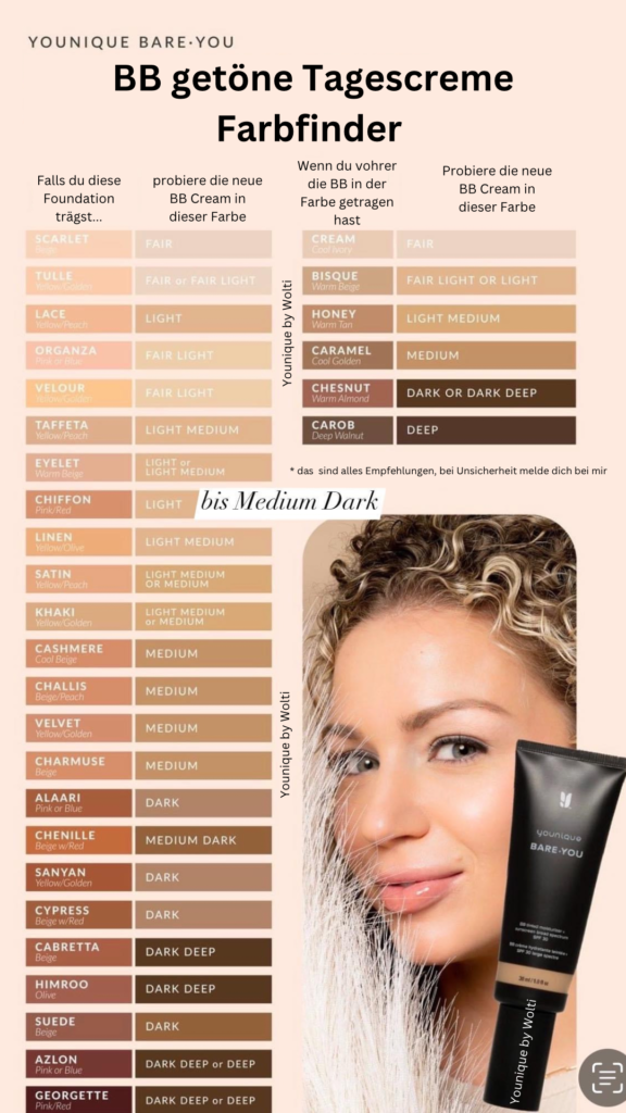 Younique BB Cream Farbe finden